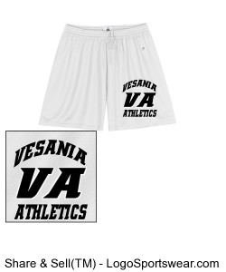 Vesania Athletics Women's White shorts Design Zoom
